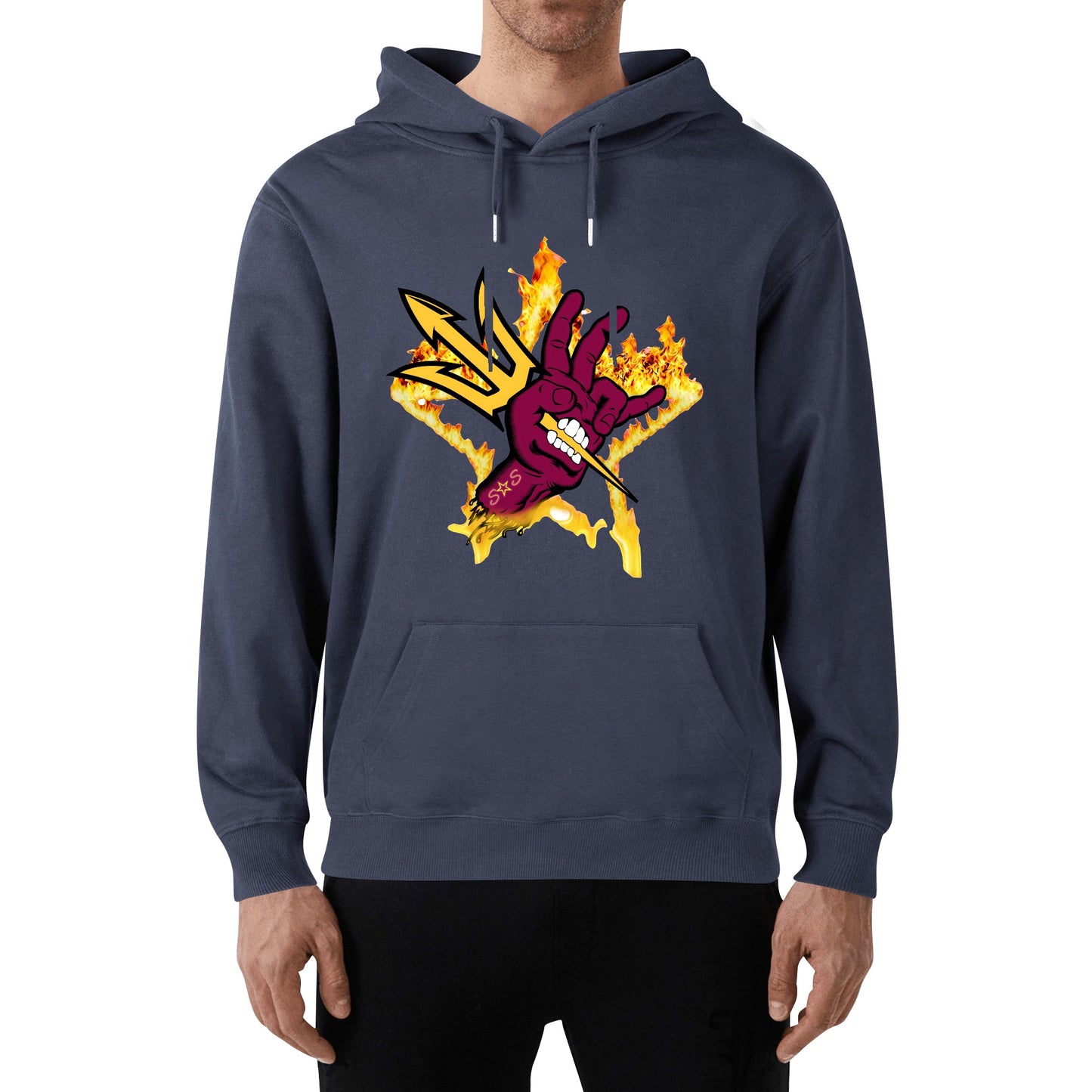 Sun Devil Forks Up Edition Adult Cotton Hoodie