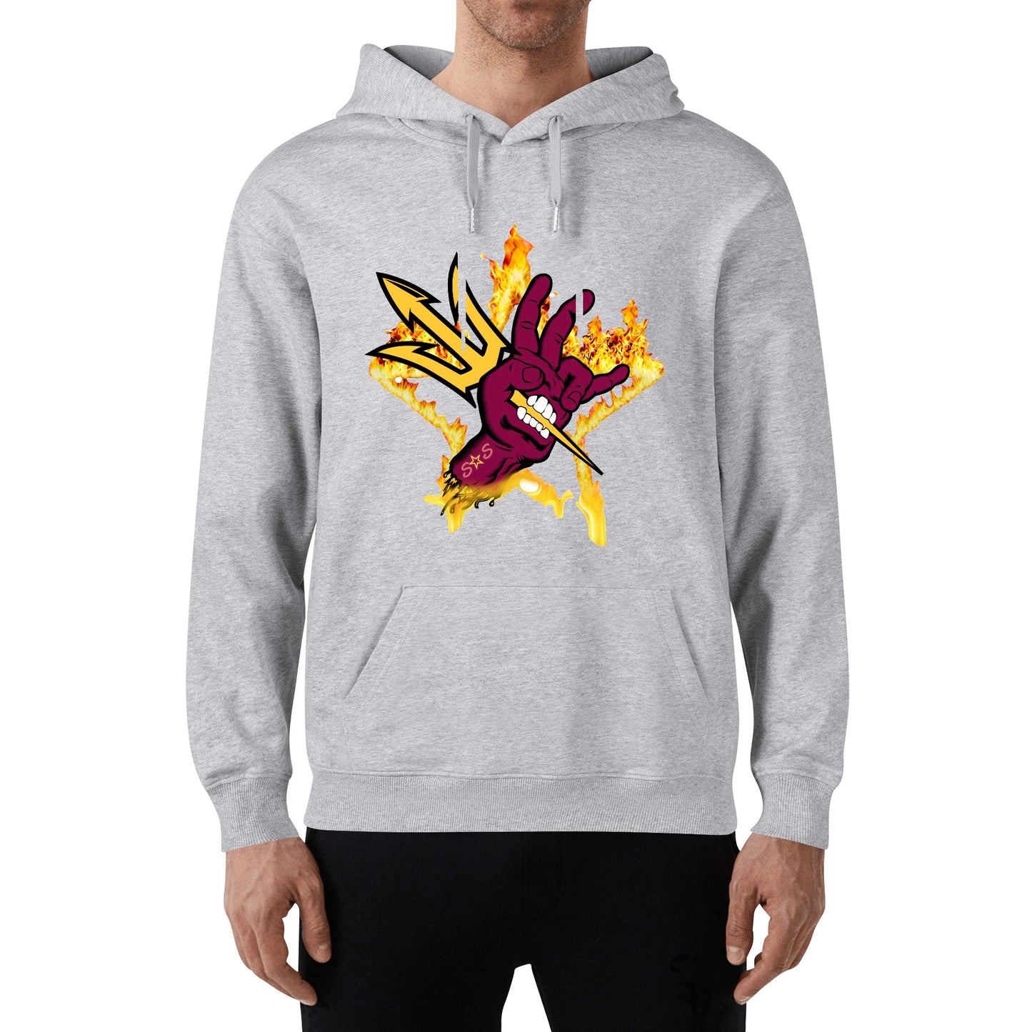 Sun Devil Forks Up Edition Adult Cotton Hoodie