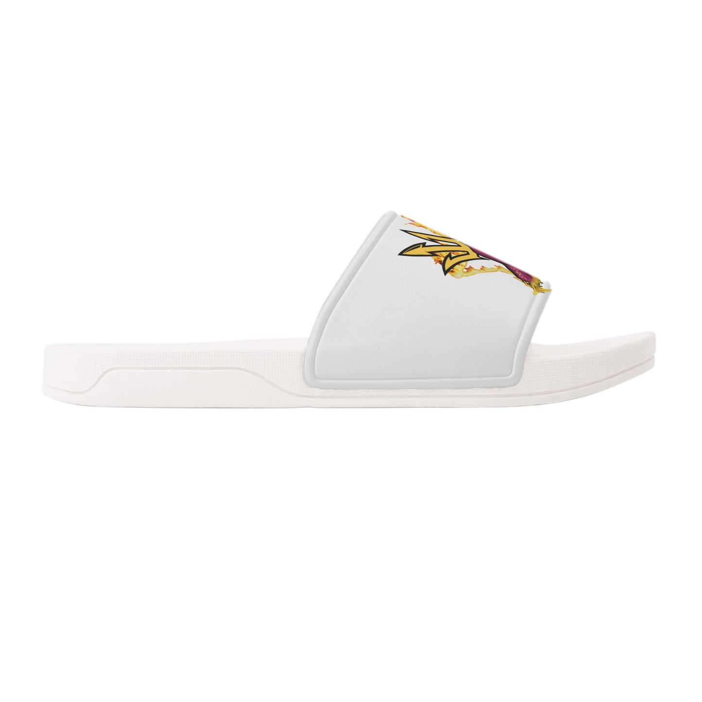 Sun Devil Forks Up Edition Mens White Star Slides