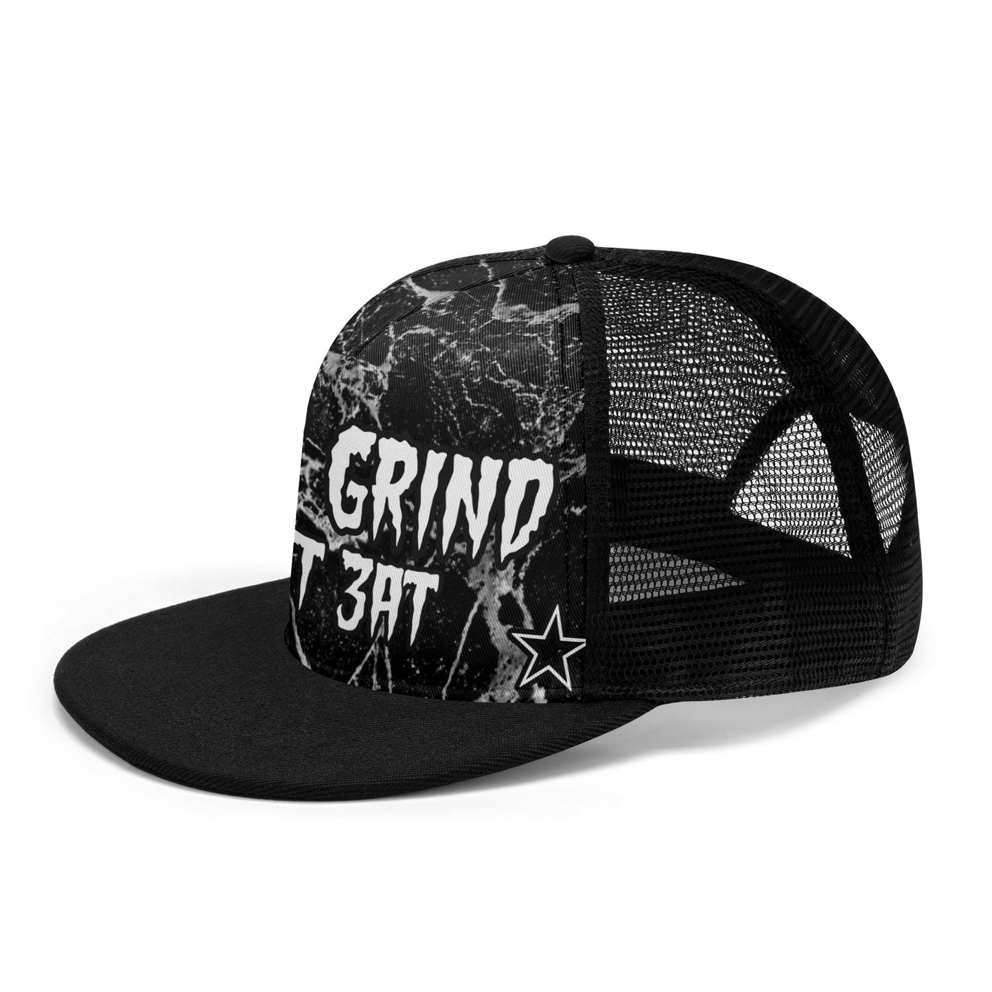 Money Man D.G.D.E (Dont Grind, Dont Eat) S.O.S Edition Black Snapback Trucker Hat