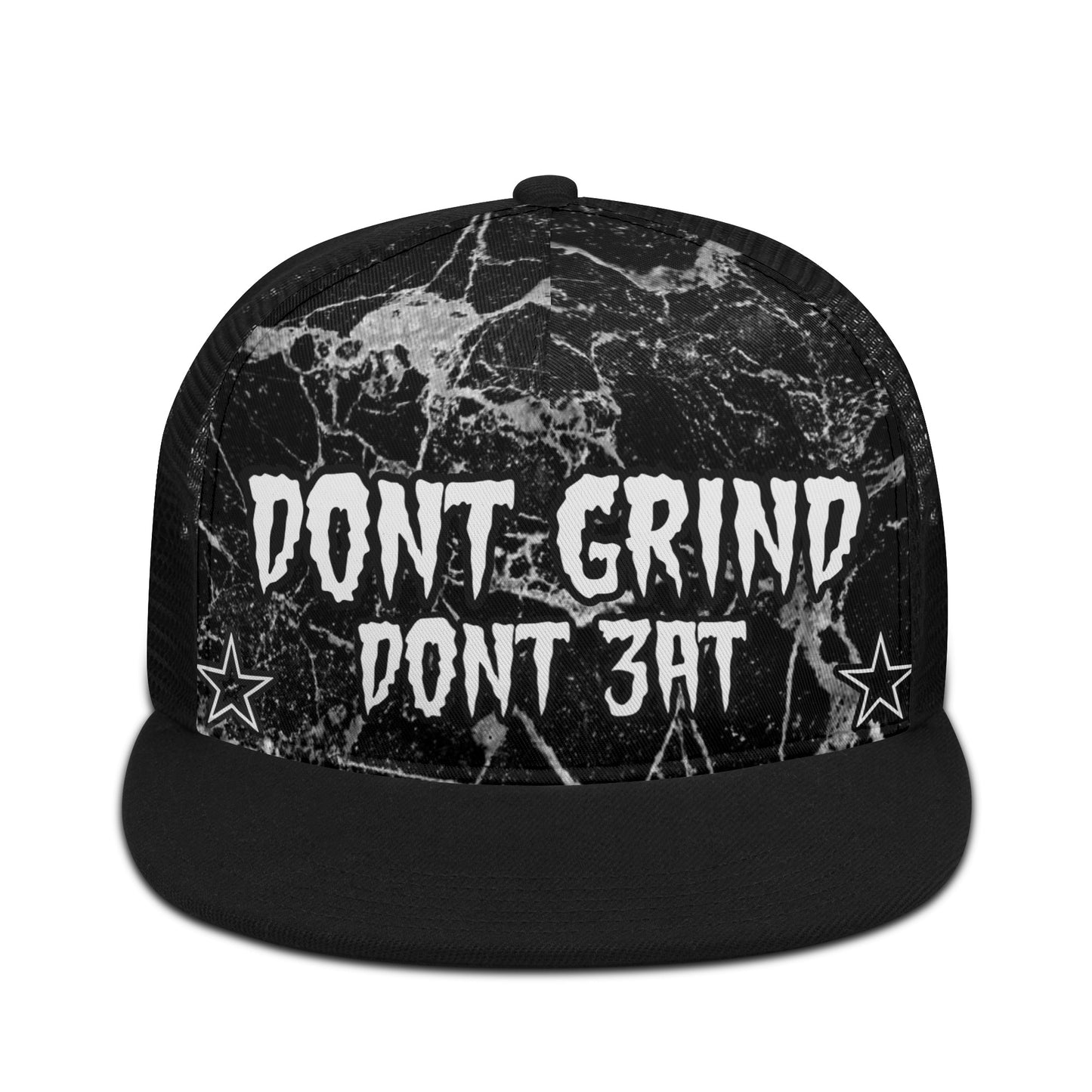 Money Man D.G.D.E (Dont Grind, Dont Eat) S.O.S Edition Black Snapback Trucker Hat