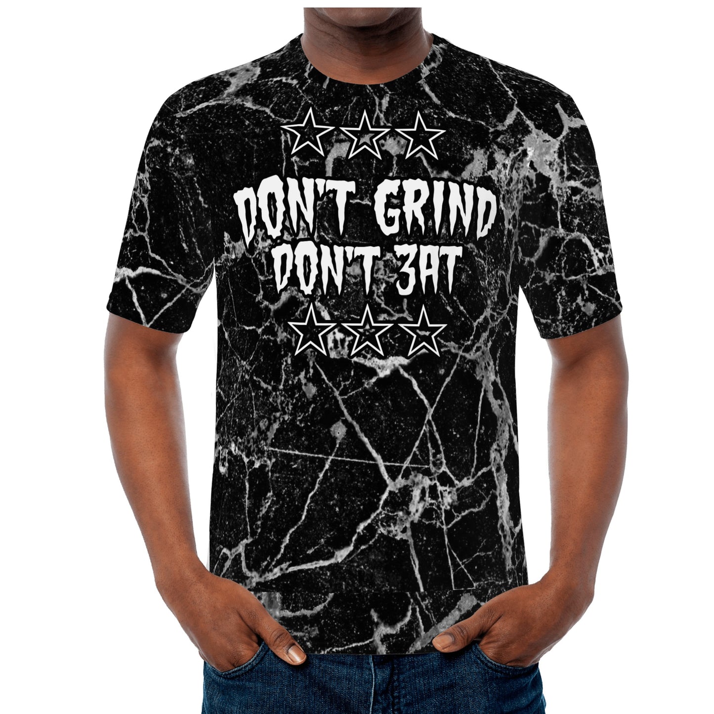 Money Man D.G.D.E (Dont Grind, Dont Eat) S.O.S Edition Mens Black T-shirts