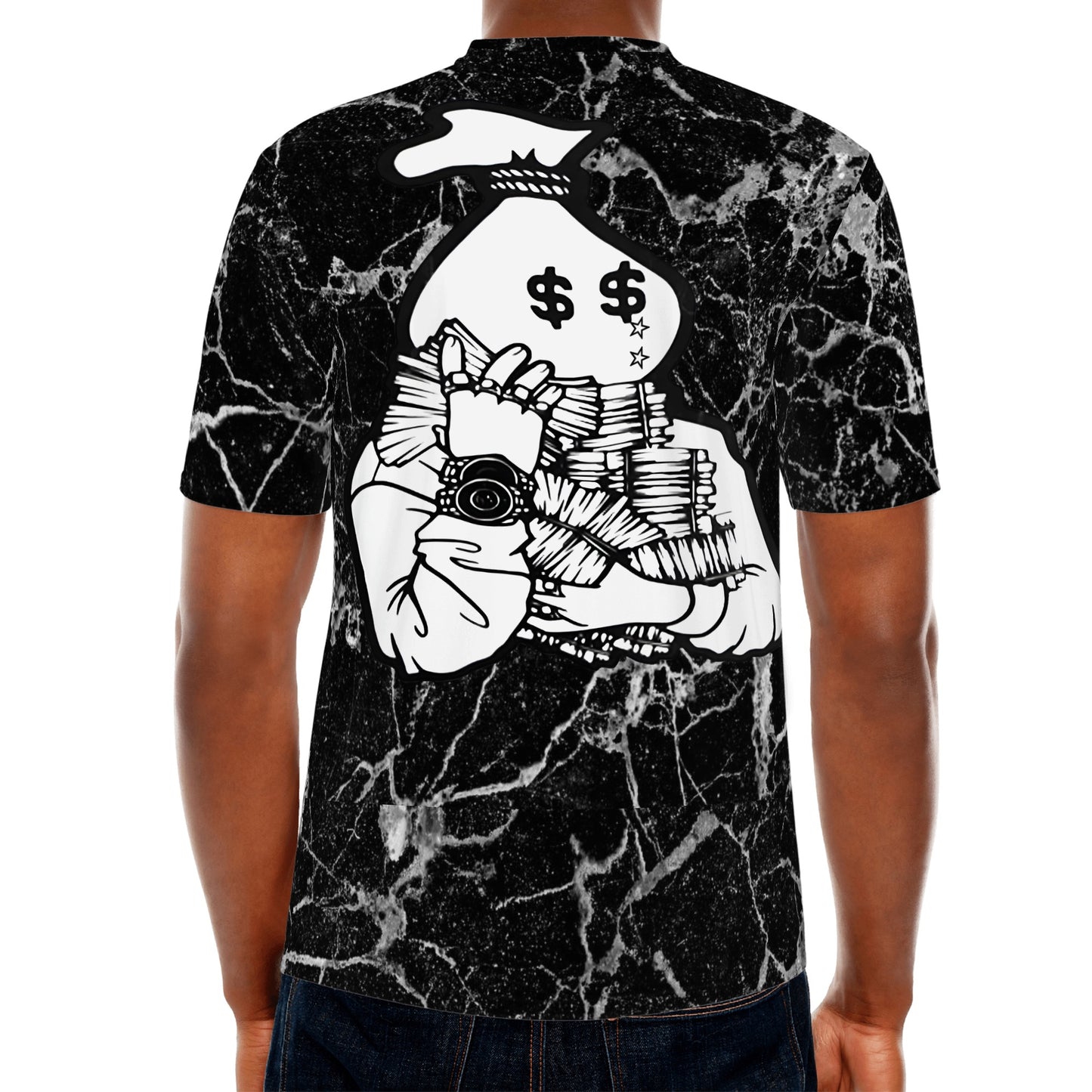 Money Man D.G.D.E (Dont Grind, Dont Eat) S.O.S Edition Mens Black T-shirts