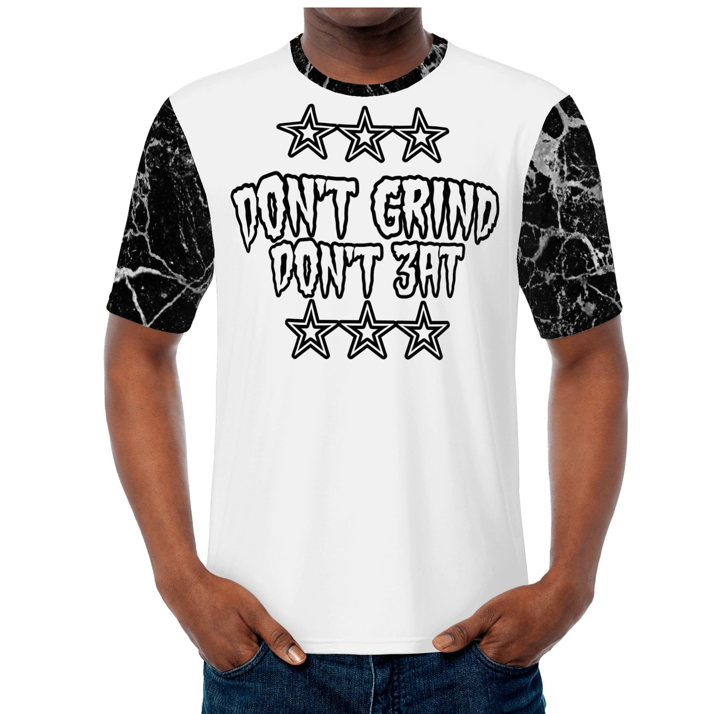 Money Man D.G.D.E (Dont Grind, Dont Eat) S.O.S Edition Mens White T-shirts