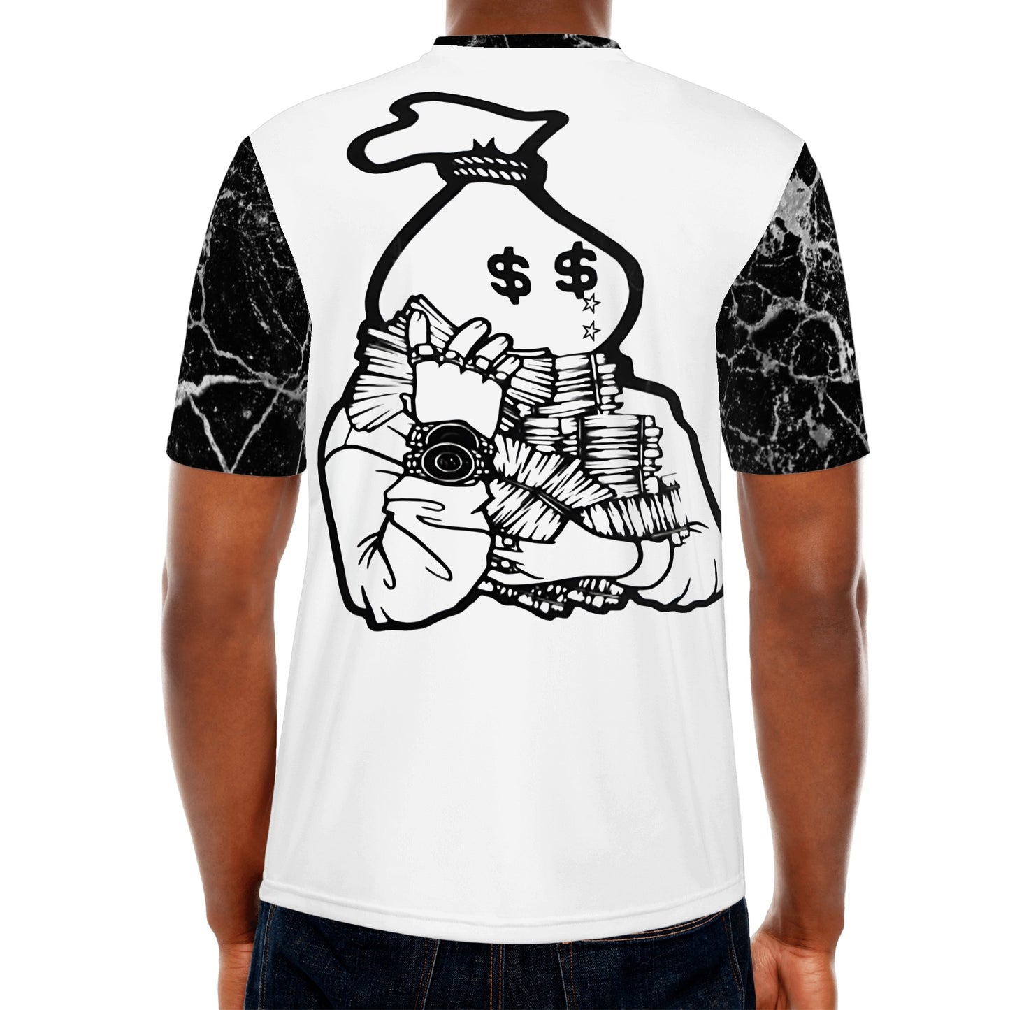 Money Man D.G.D.E (Dont Grind, Dont Eat) S.O.S Edition Mens White T-shirts