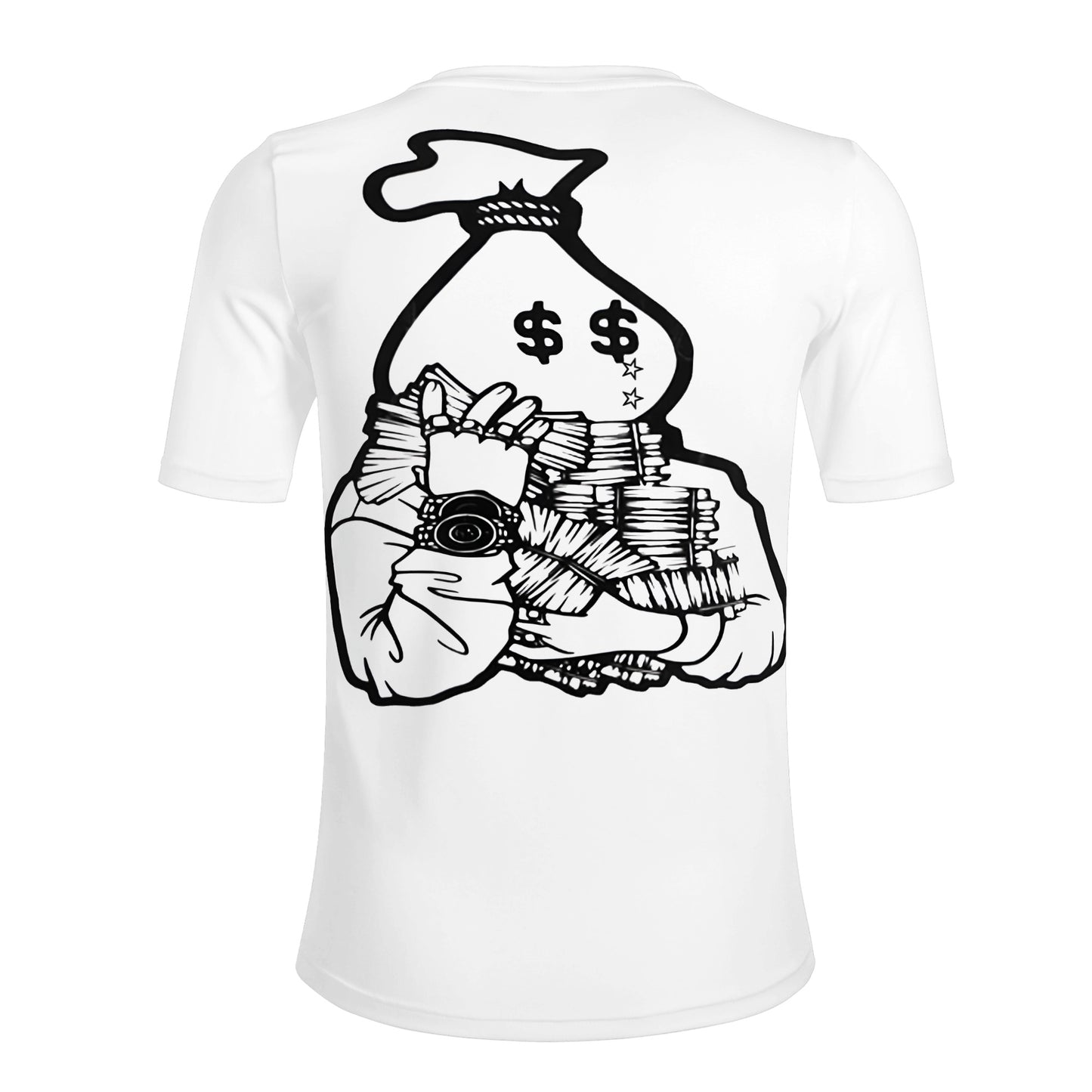 Money Man D.G.D.E (Dont Grind, Dont Eat) Mens White T-shirts