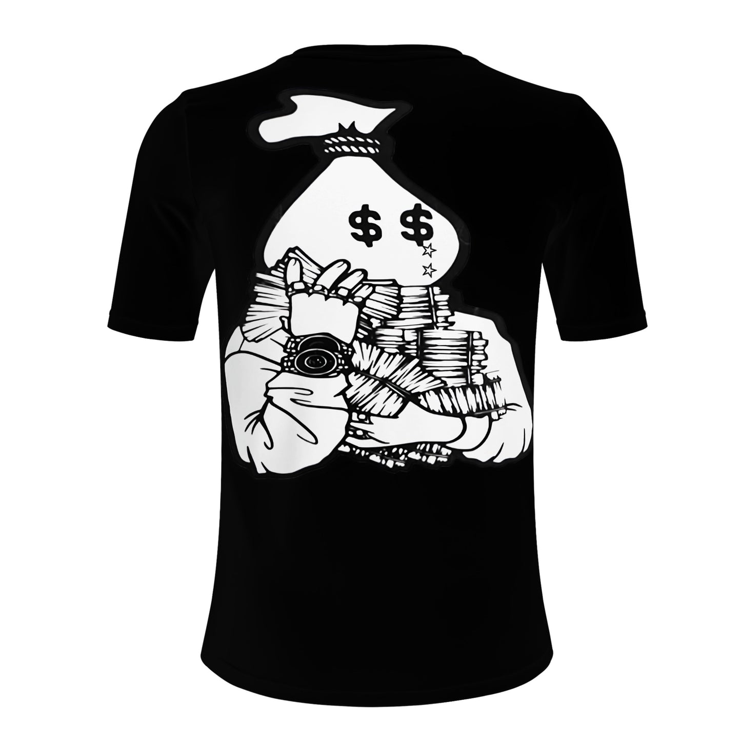 Money Man D.G.D.E (Dont Grind, Dont Eat) Mens Black T-shirts