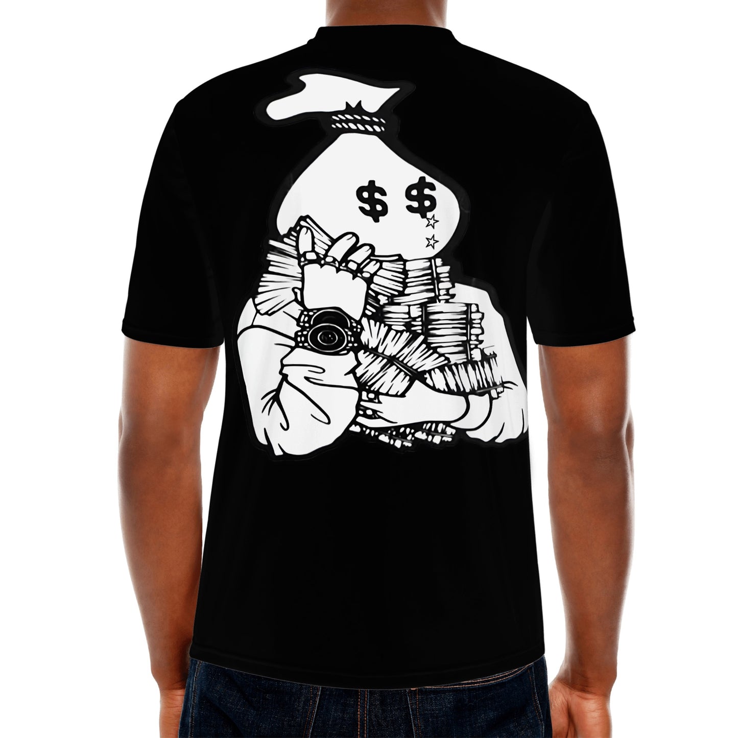 Money Man D.G.D.E (Dont Grind, Dont Eat) Mens Black T-shirts