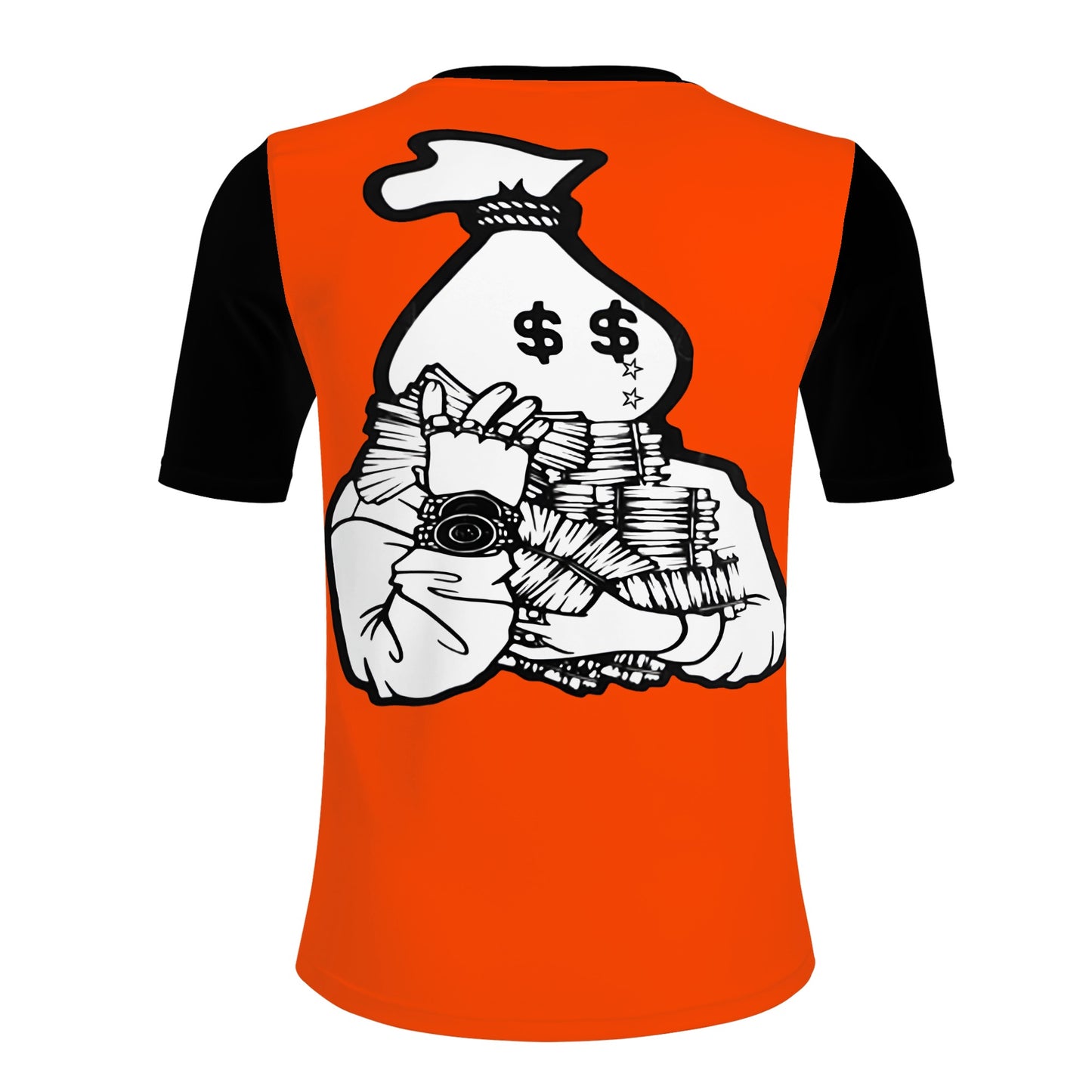 Money Man D.G.D.E (Dont Grind, Dont Eat) Mens Dark Orange T-shirts