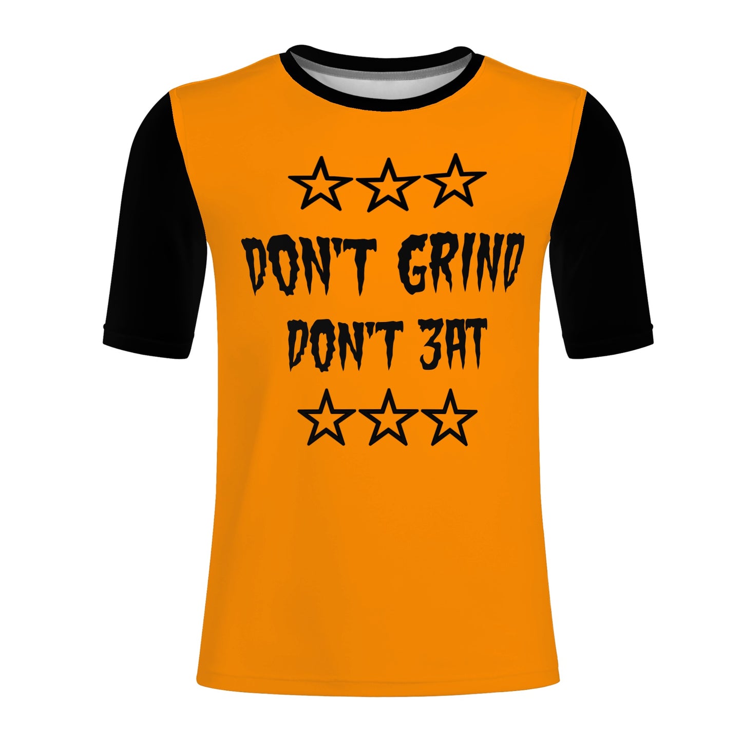 Money Man D.G.D.E (Dont Grind, Dont Eat) Mens Orange T-shirts