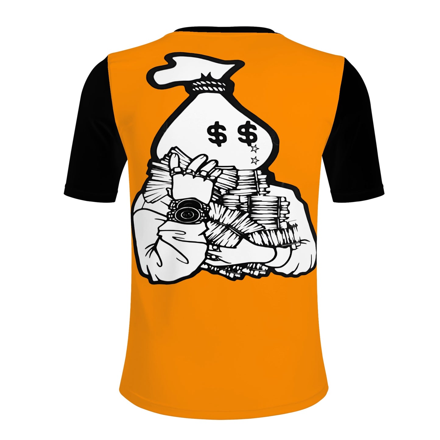 Money Man D.G.D.E (Dont Grind, Dont Eat) Mens Orange T-shirts