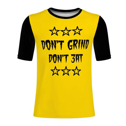 Money Man D.G.D.E (Dont Grind, Dont Eat) Mens Gold T-shirts