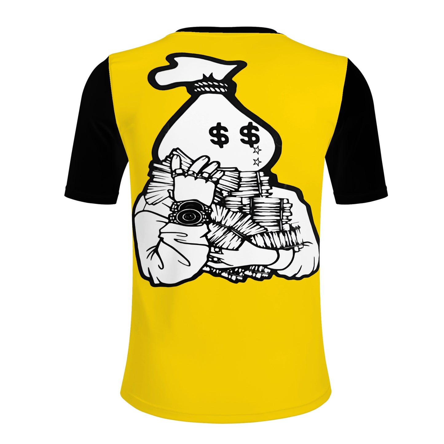 Money Man D.G.D.E (Dont Grind, Dont Eat) Mens Gold T-shirts