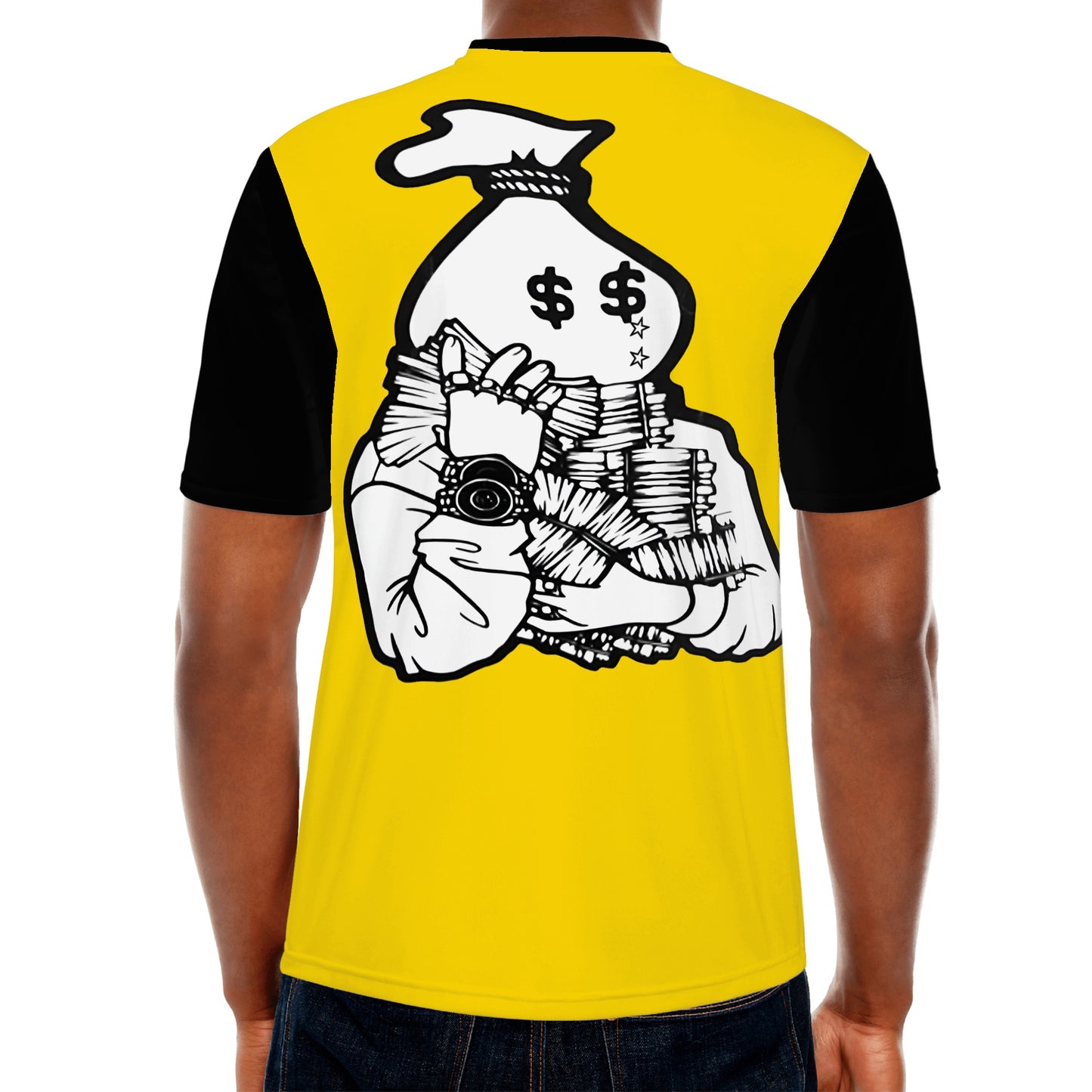 Money Man D.G.D.E (Dont Grind, Dont Eat) Mens Gold T-shirts