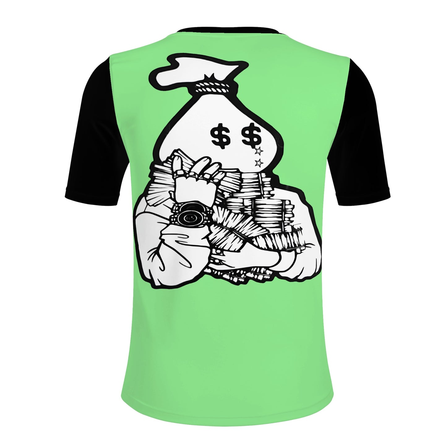 Money Man D.G.D.E (Dont Grind, Dont Eat) Mens Mint Green T-shirts