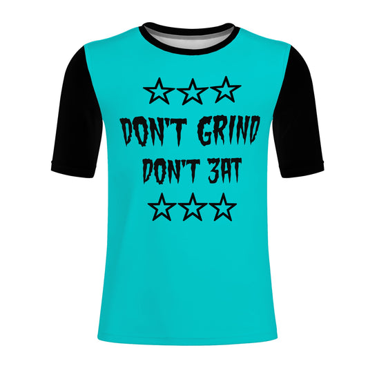 Money Man D.G.D.E (Dont Grind, Dont Eat) Mens Turquoise T-shirts