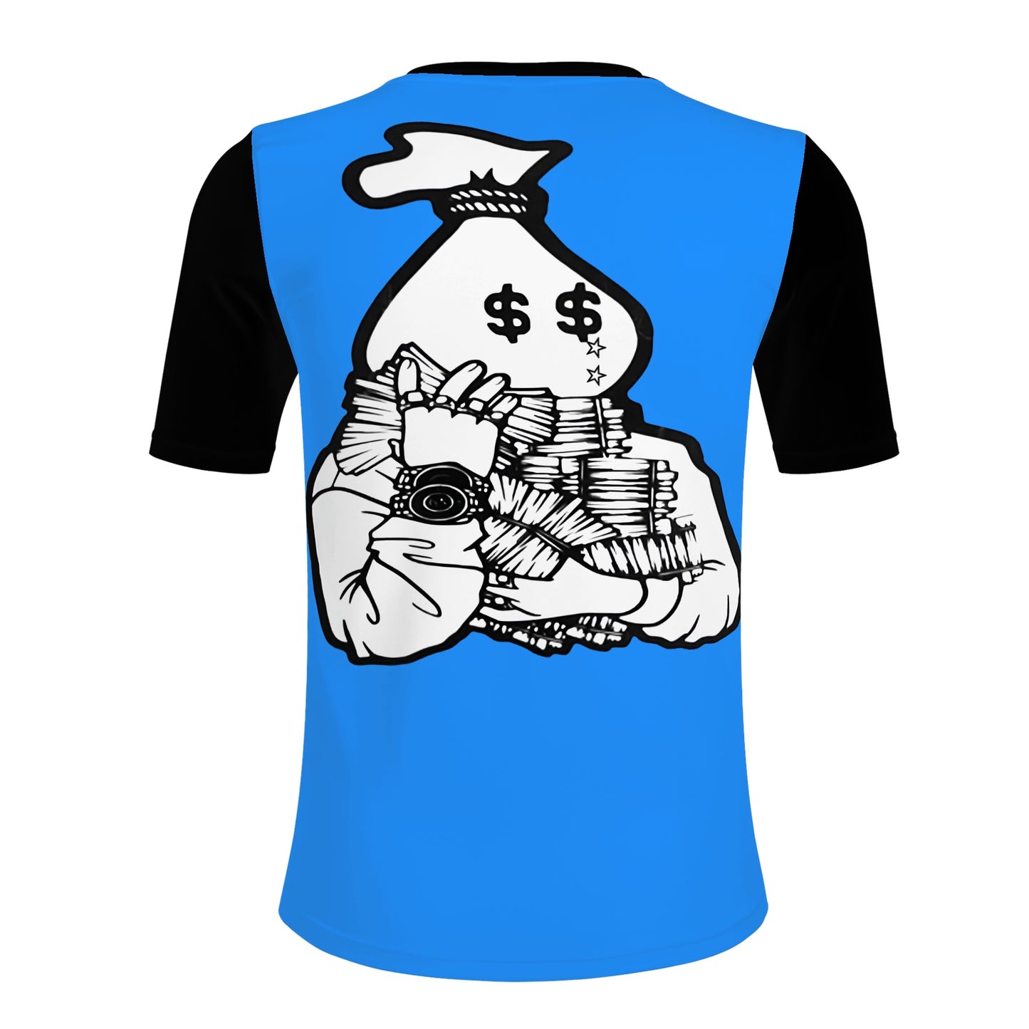 Money Man D.G.D.E (Dont Grind, Dont Eat) Mens Blue T-shirts