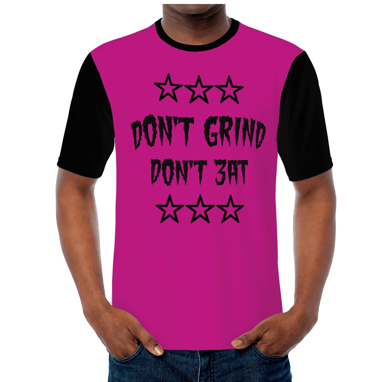 Money Man D.G.D.E (Dont Grind, Dont Eat) Mens Purple T-shirts