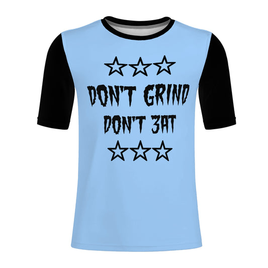 Money Man D.G.D.E (Dont Grind, Dont Eat) Mens Sky Blue T-shirts