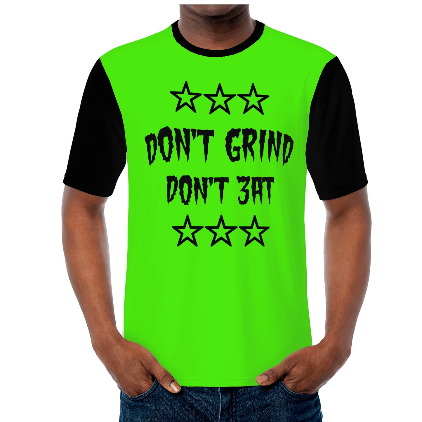 Money Man D.G.D.E (Dont Grind, Dont Eat) Mens Goo Green T-shirts