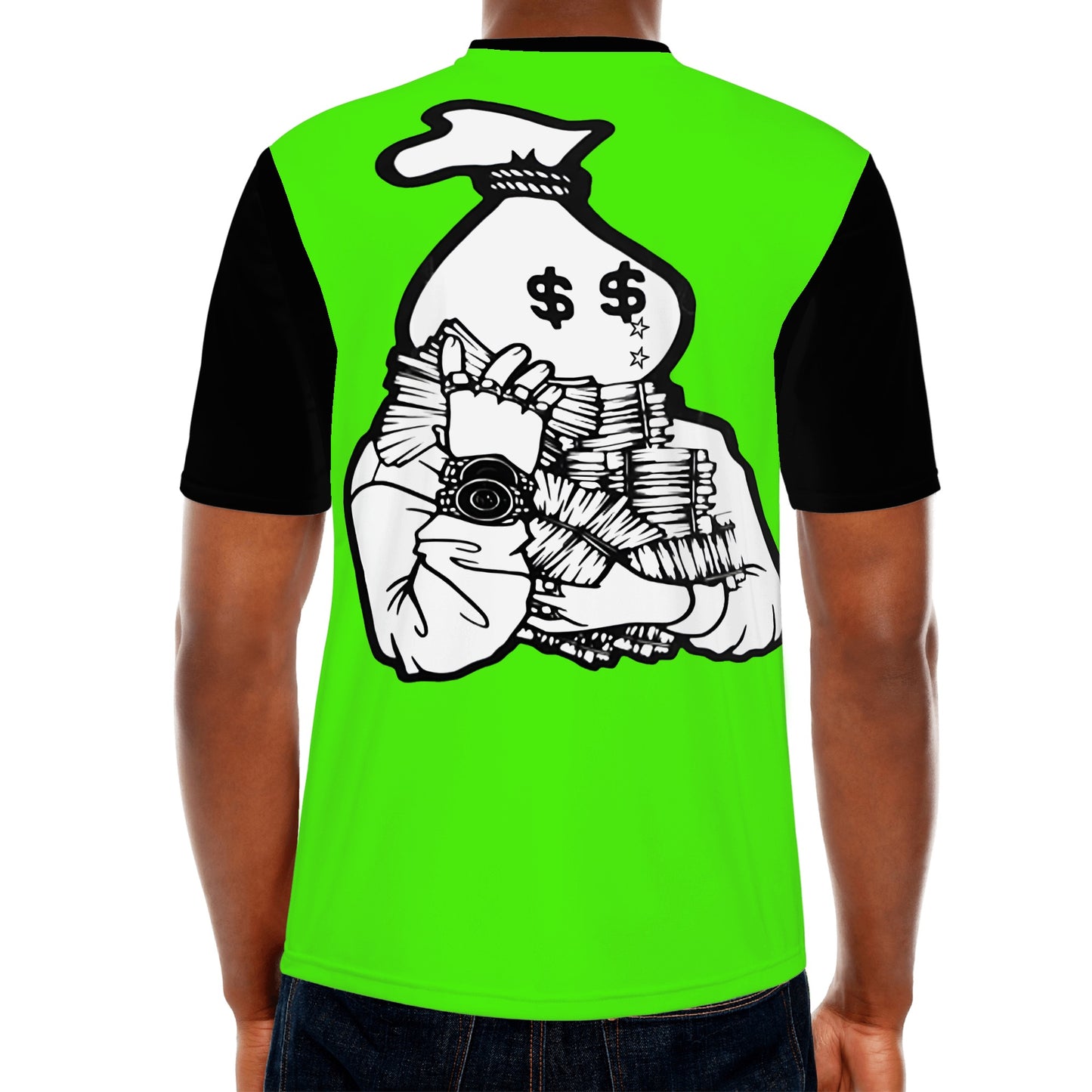 Money Man D.G.D.E (Dont Grind, Dont Eat) Mens Goo Green T-shirts