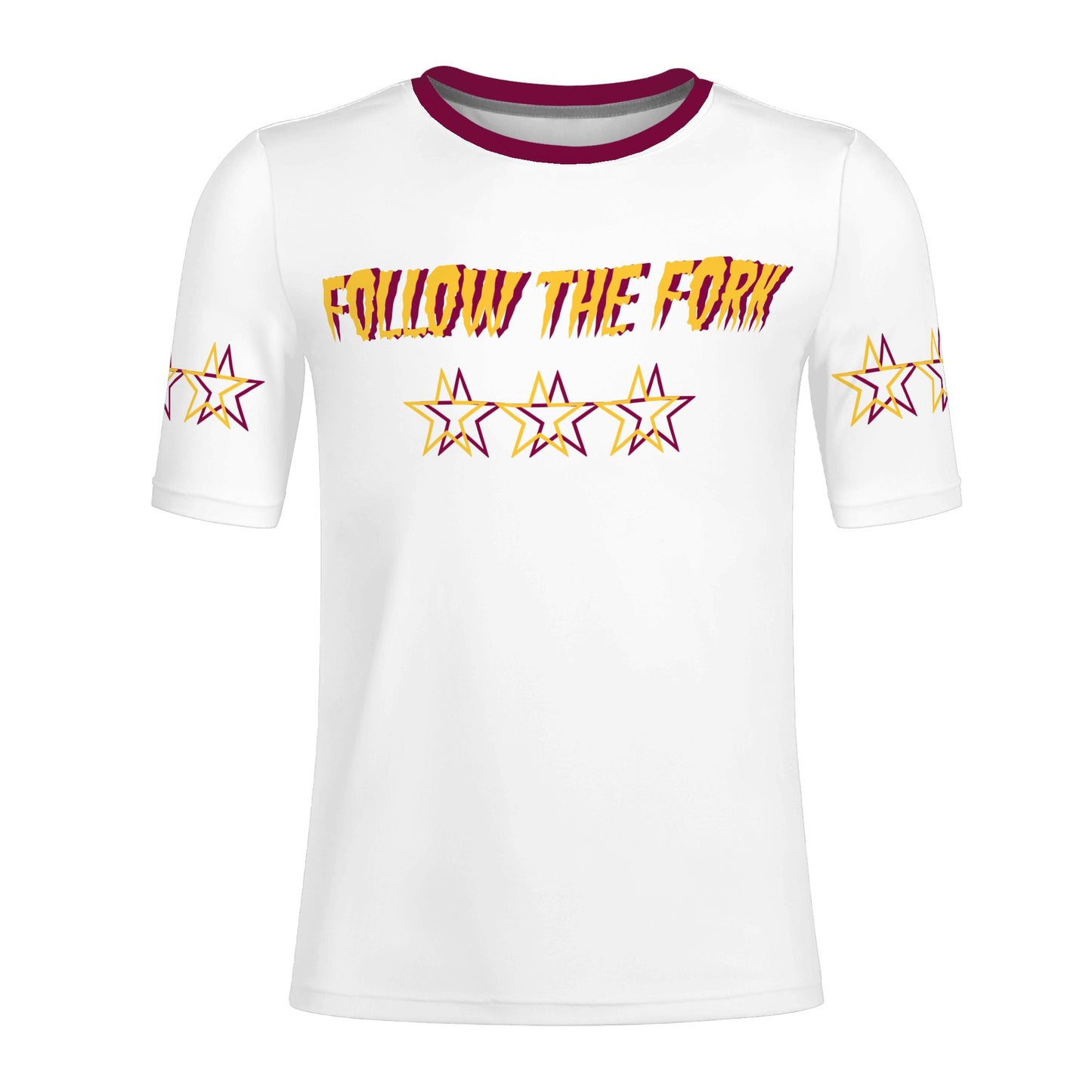 Sun Devil Follow The Fork Mens White T-shirts