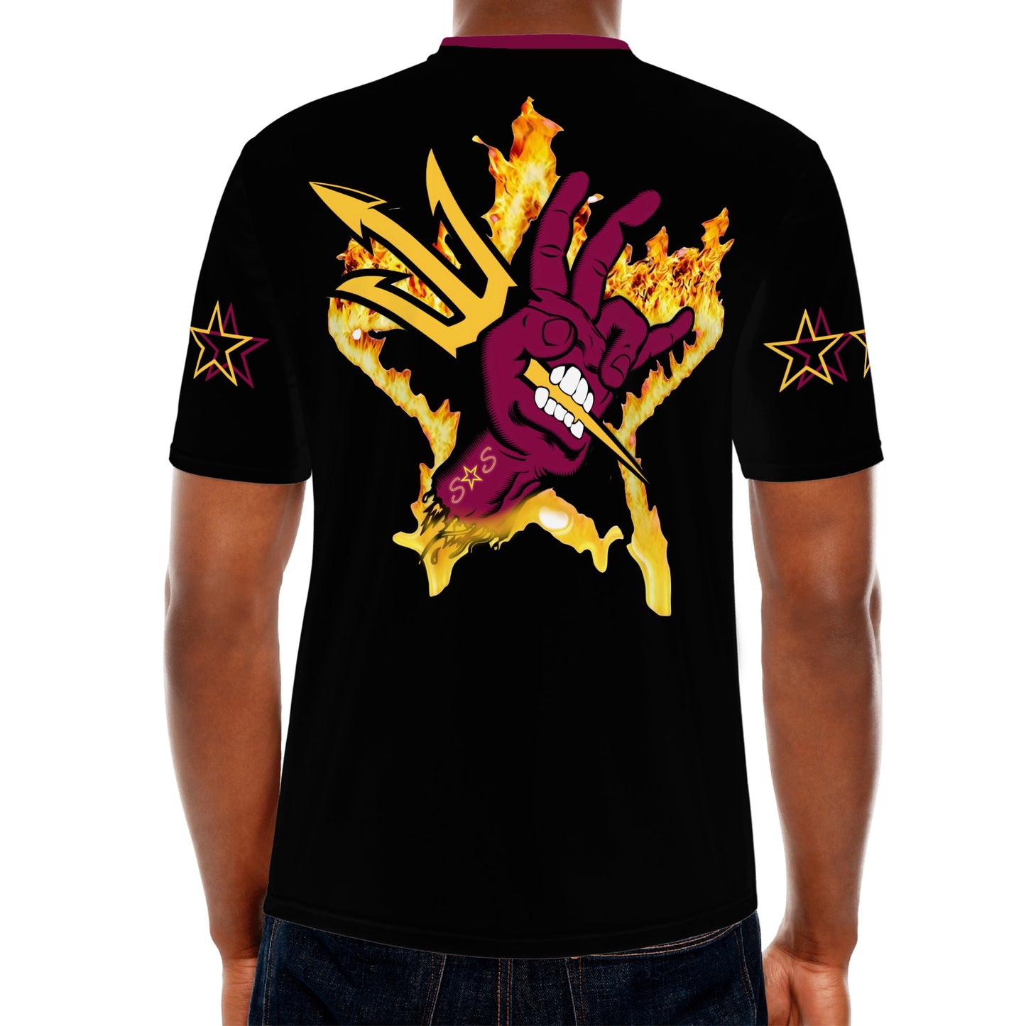 Sun Devil Follow The Fork Mens Black T-shirts