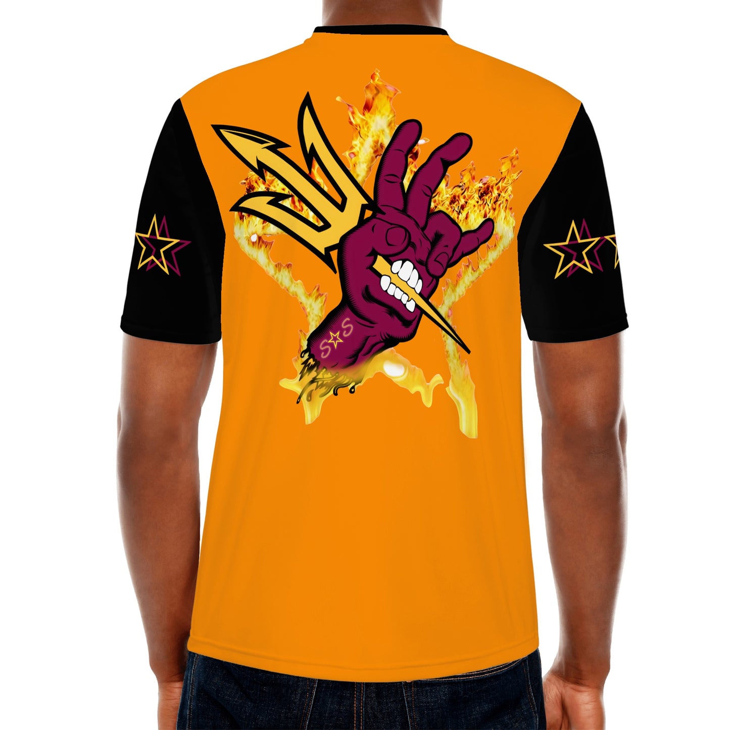 Sun Devil Follow The Fork Mens DarkOrange/Black T-shirts