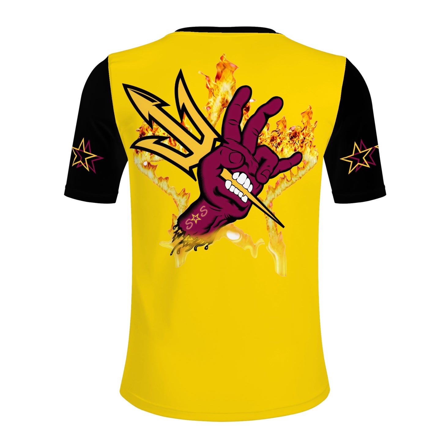 Sun Devil Follow The Fork Mens Gold/Black T-shirts