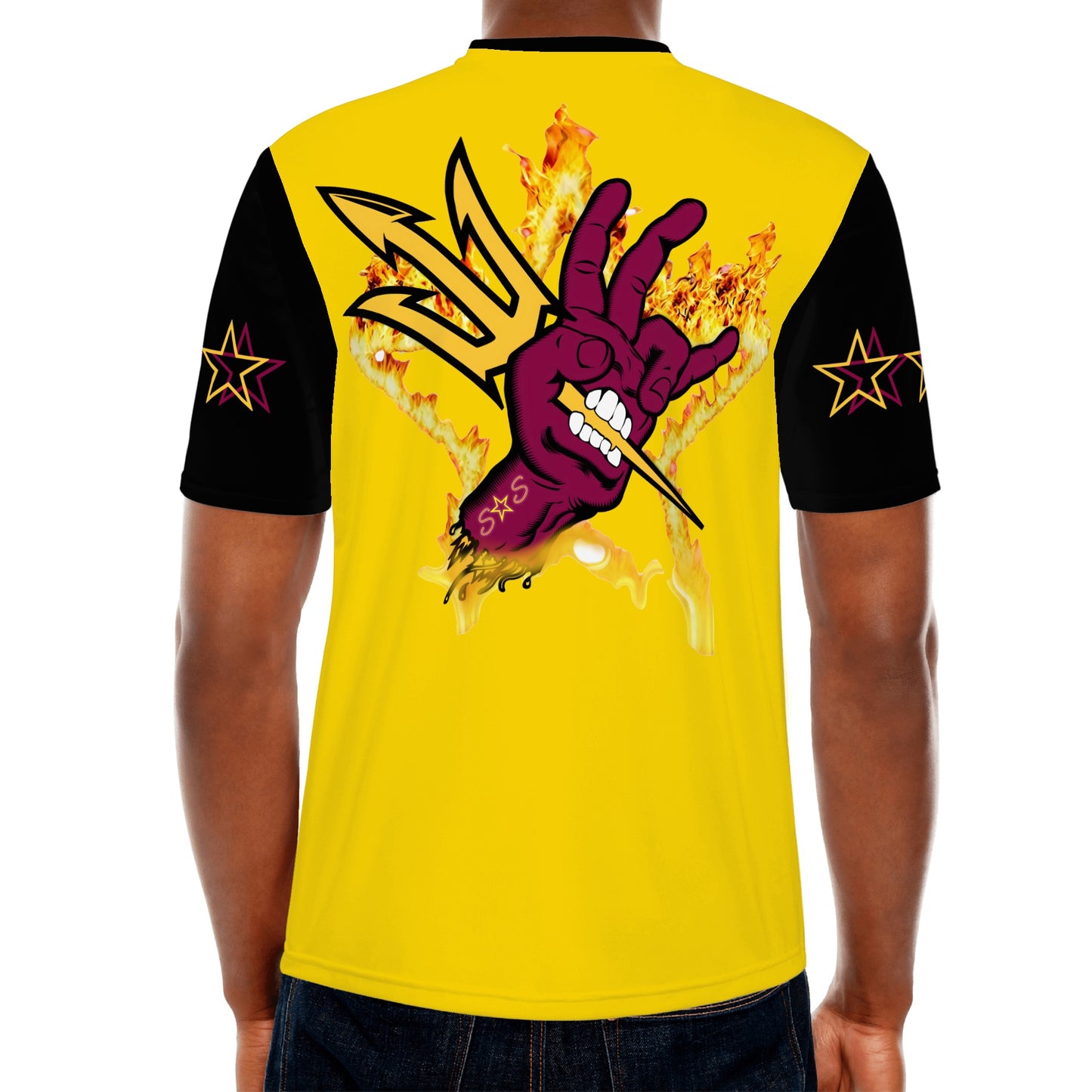 Sun Devil Follow The Fork Mens Gold/Black T-shirts