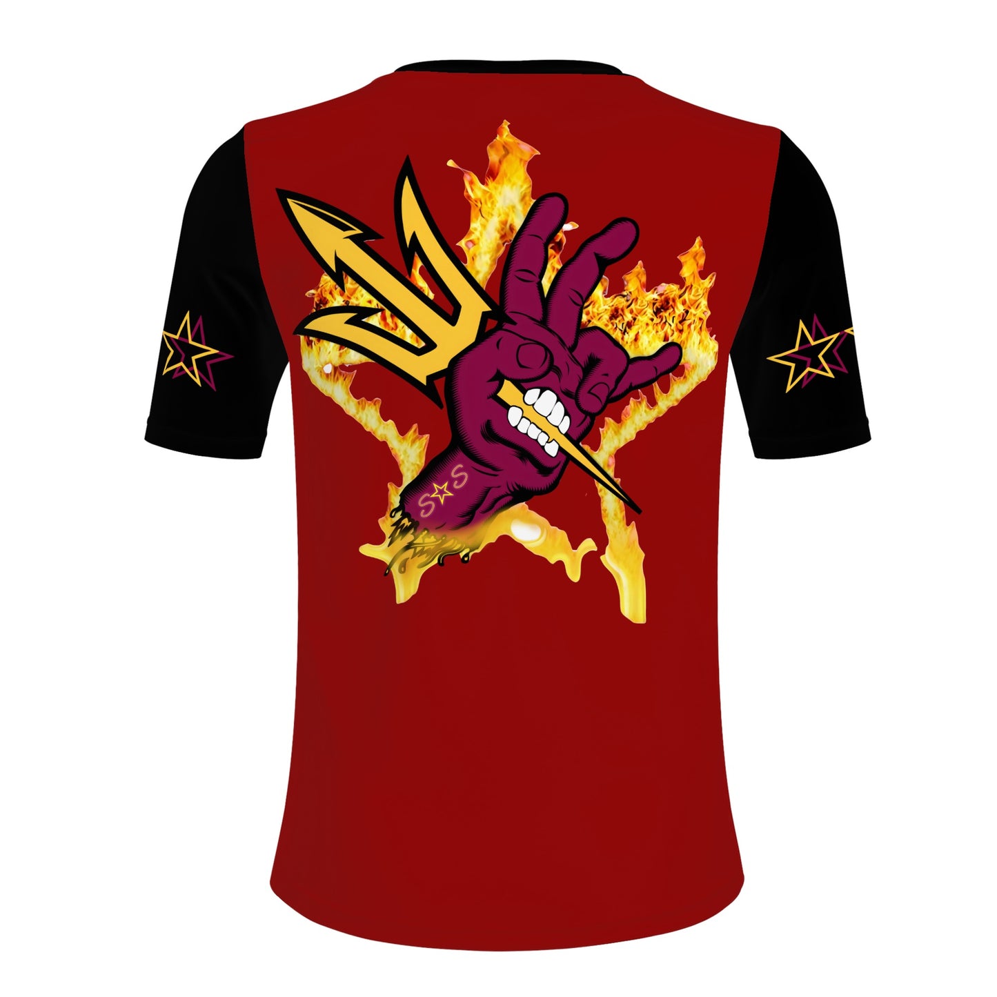 Sun Devil Follow The Fork Mens Maroon/Black T-shirts