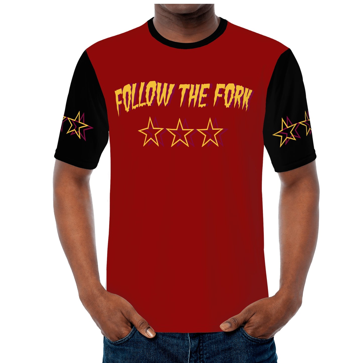 Sun Devil Follow The Fork Mens Maroon/Black T-shirts