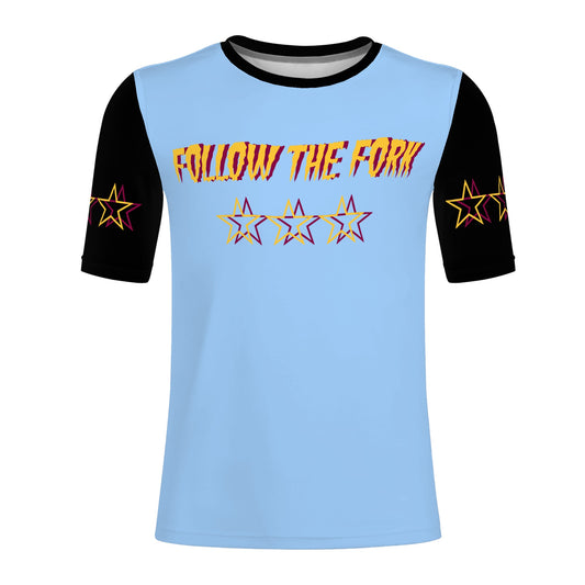 Sun Devil Follow The Fork Mens SkyBlue/Black T-shirts