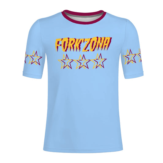 Sun Devil ForkZona S.O.S Edition Mens Sky Blue T-shirts