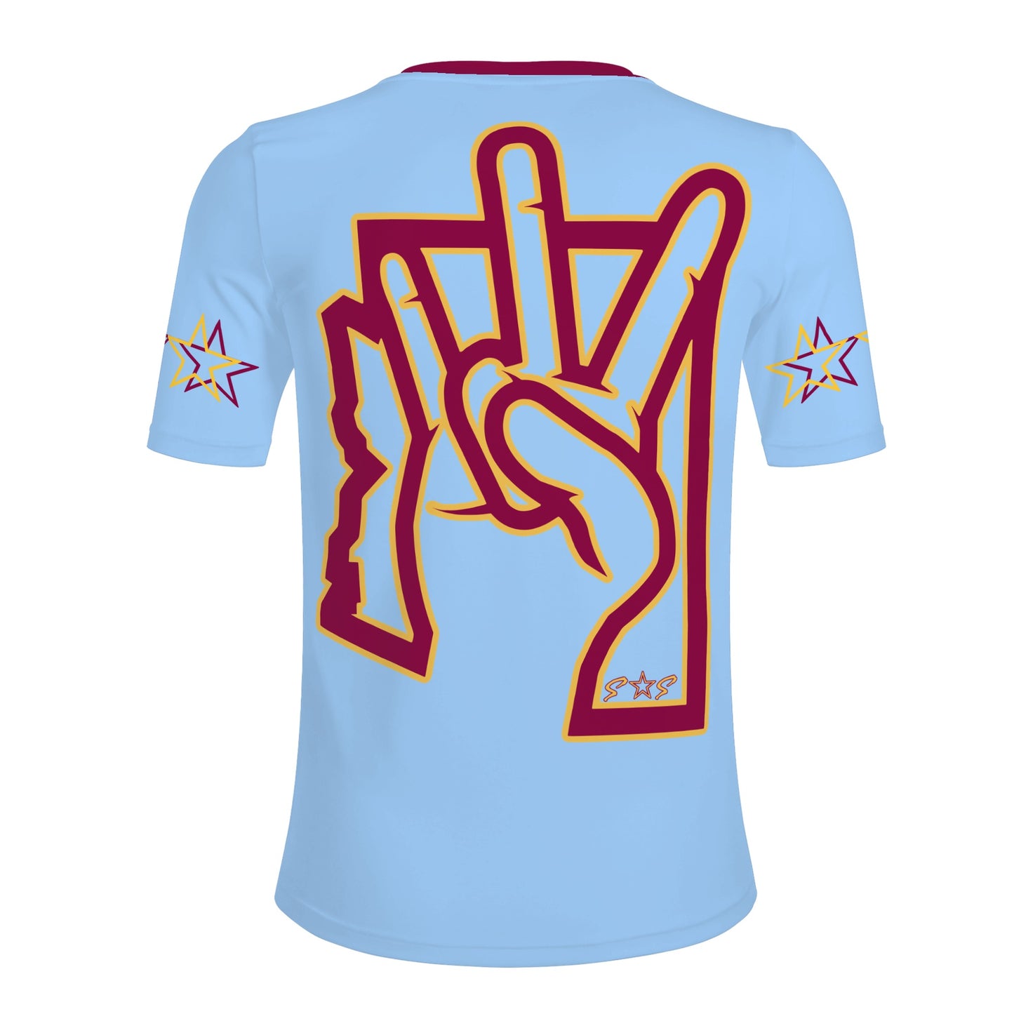 Sun Devil ForkZona S.O.S Edition Mens Sky Blue T-shirts