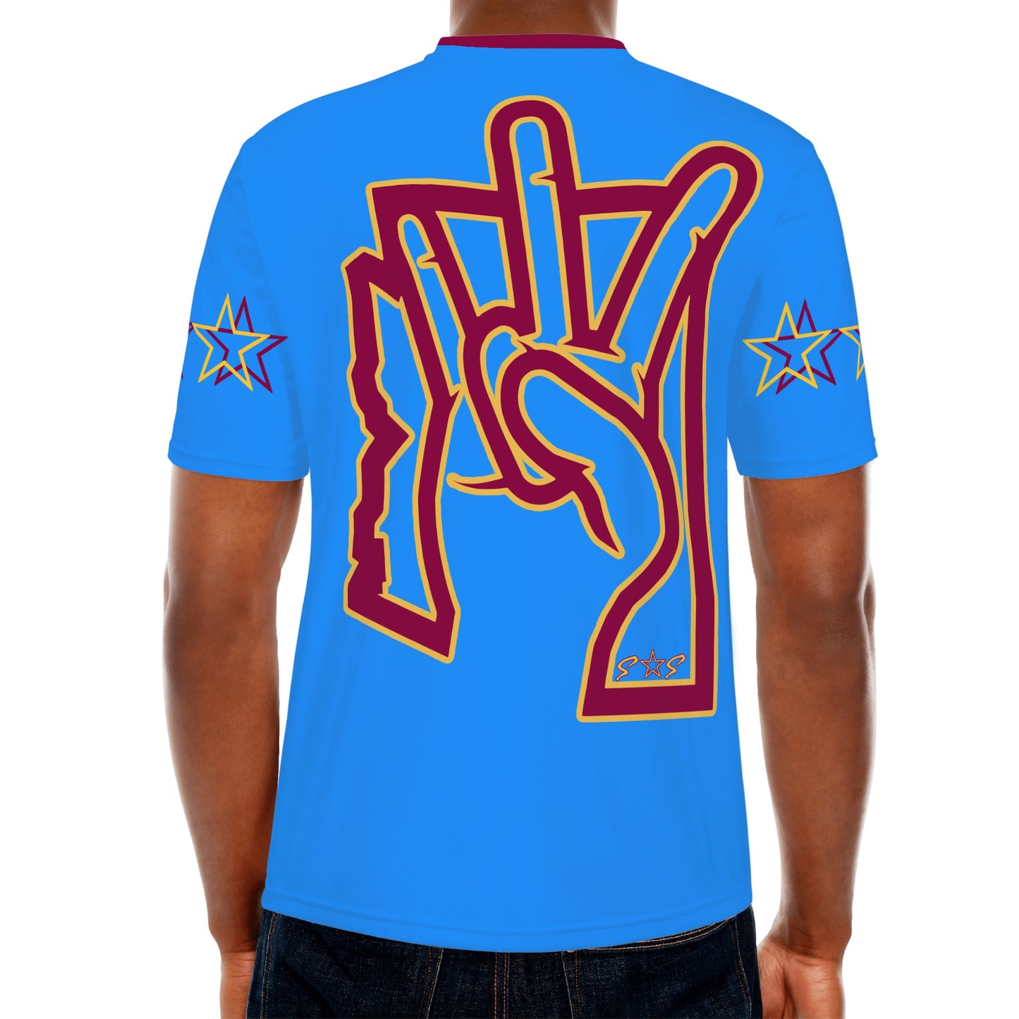 Sun Devil ForkZona S.O.S Edition Mens Blue T-shirts