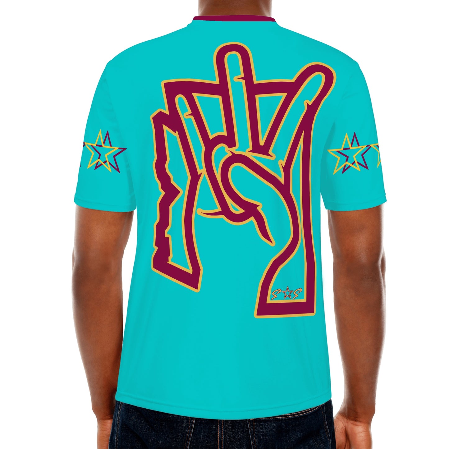 Sun Devil ForkZona S.O.S Edition Mens Turquoise T-shirts