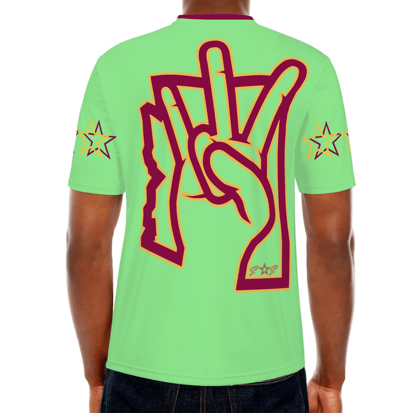 Sun Devil ForkZona S.O.S Edition Mens Mint Green T-shirts