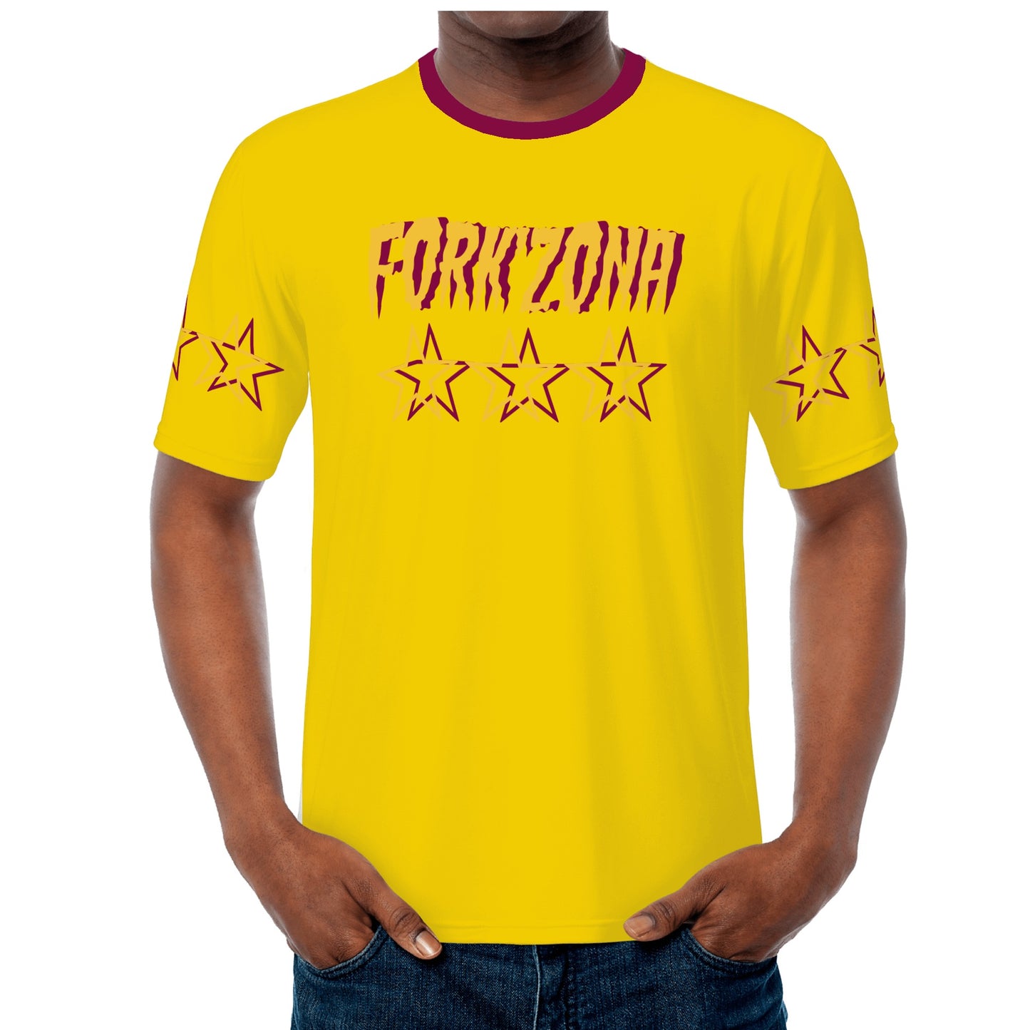 Sun Devil ForkZona S.O.S Edition Mens Gold T-shirts