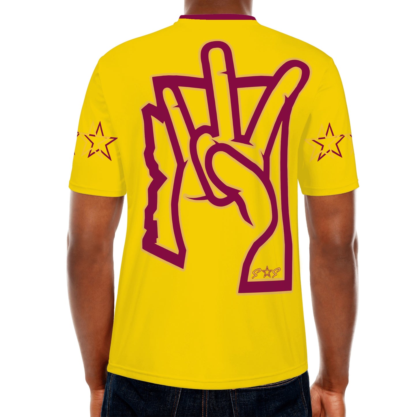 Sun Devil ForkZona S.O.S Edition Mens Gold T-shirts