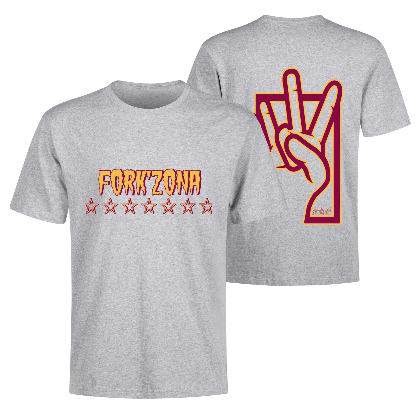 Sun Devil S.O.S ForkZona Edition Mens Cotton T-Shirt