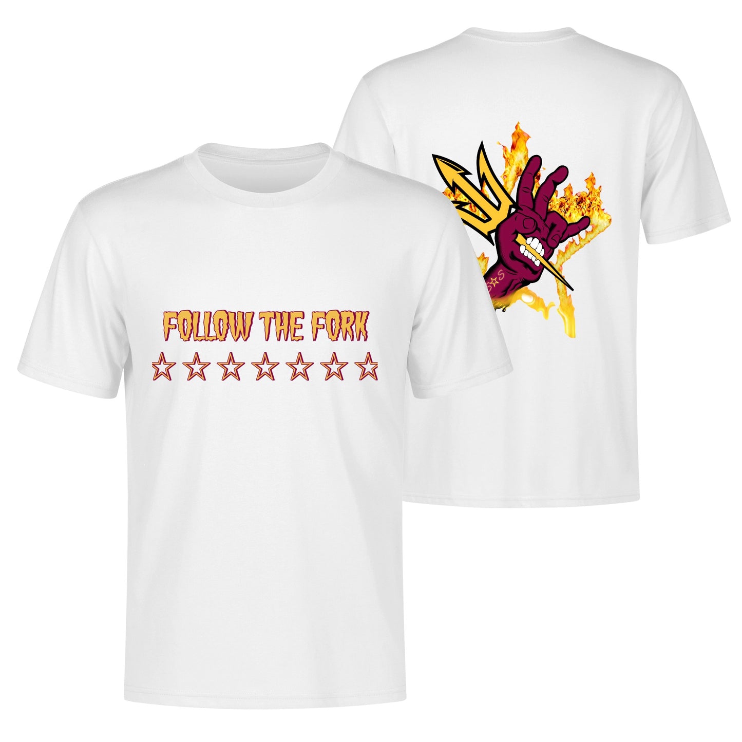 Sun Devil S.O.S Follow The Fork Edition Mens Cotton T-Shirt