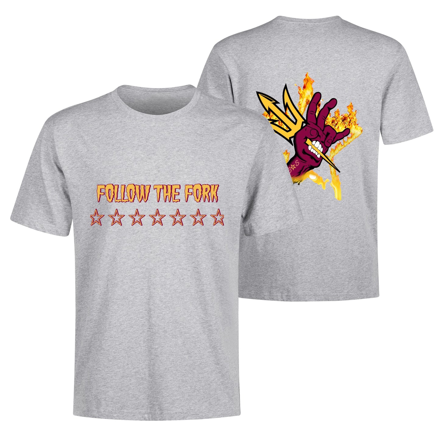 Sun Devil S.O.S Follow The Fork Edition Mens Cotton T-Shirt