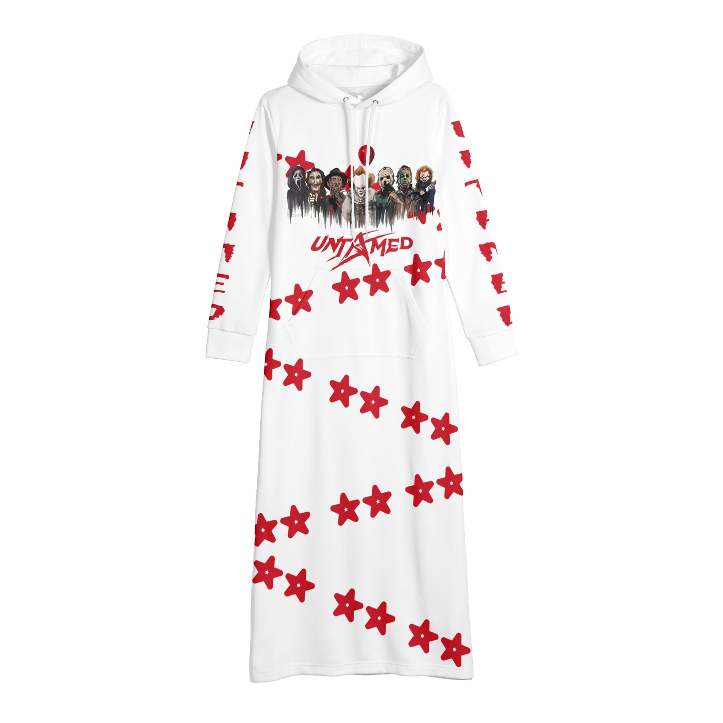 Untamed S.O.S Edition Womens White Long Hoodie Dress