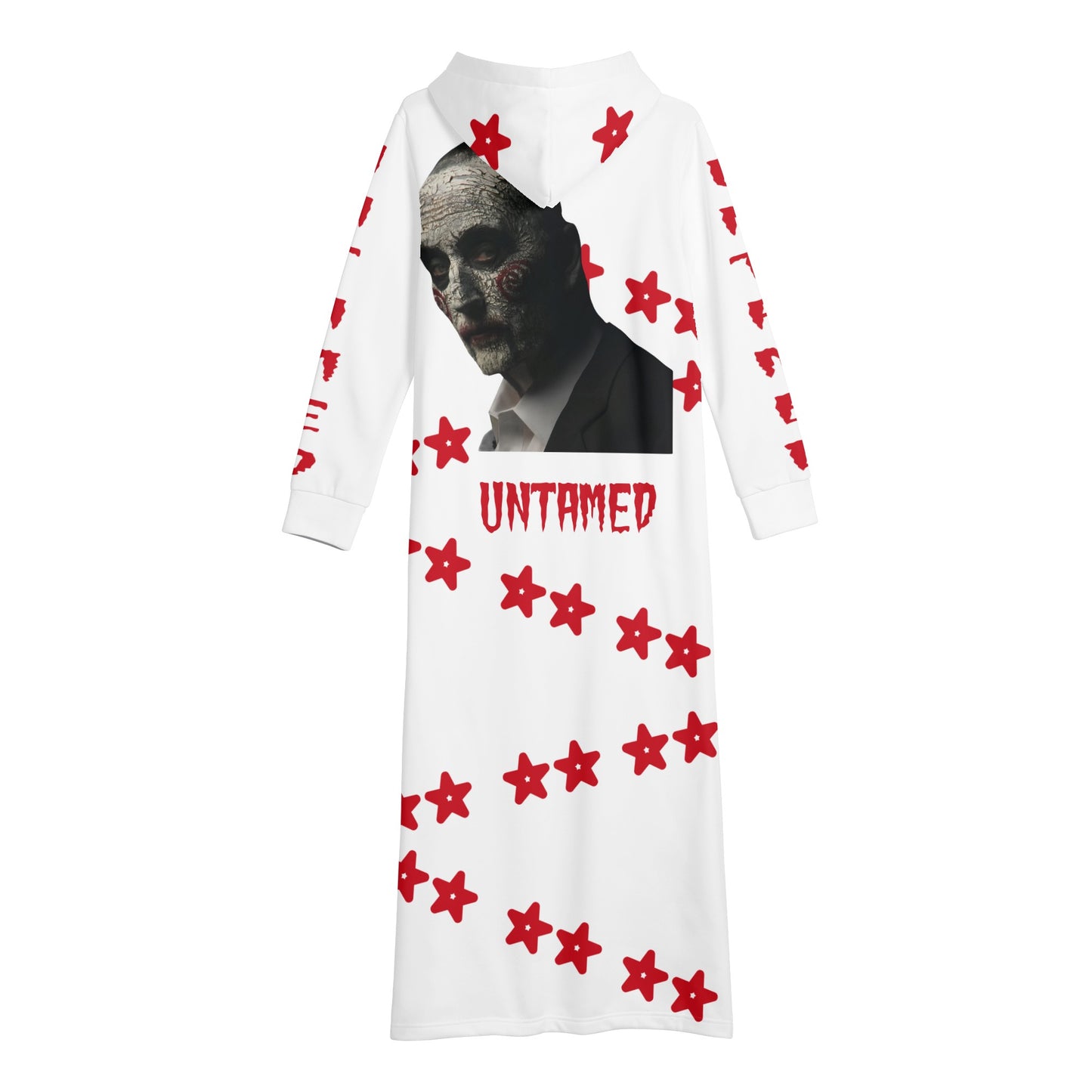 Untamed S.O.S Edition Womens White Long Hoodie Dress