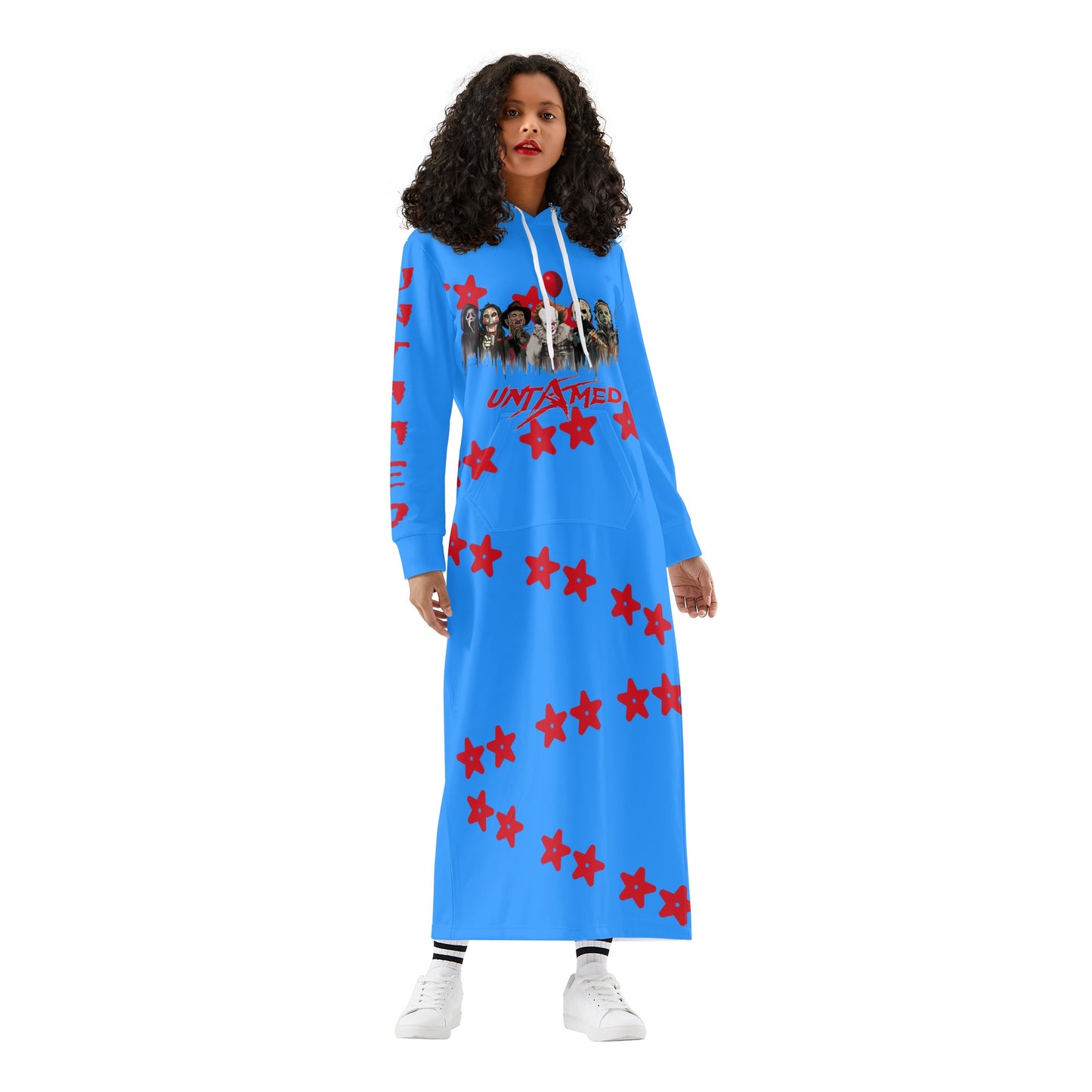 Untamed S.O.S Edition Womens Blue Long Hoodie Dress