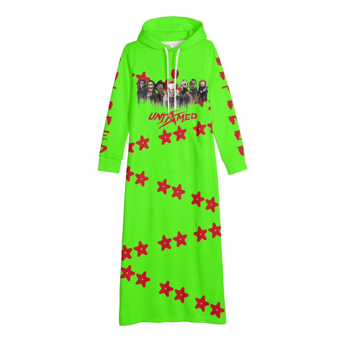 Untamed S.O.S Edition Womens Goo Green Long Hoodie Dress