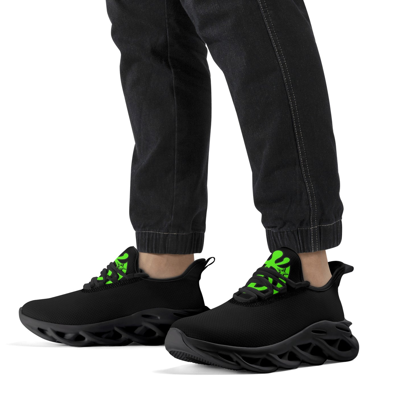 SOS Orbit Zeros Black/GooGreen Editions Star Kicks