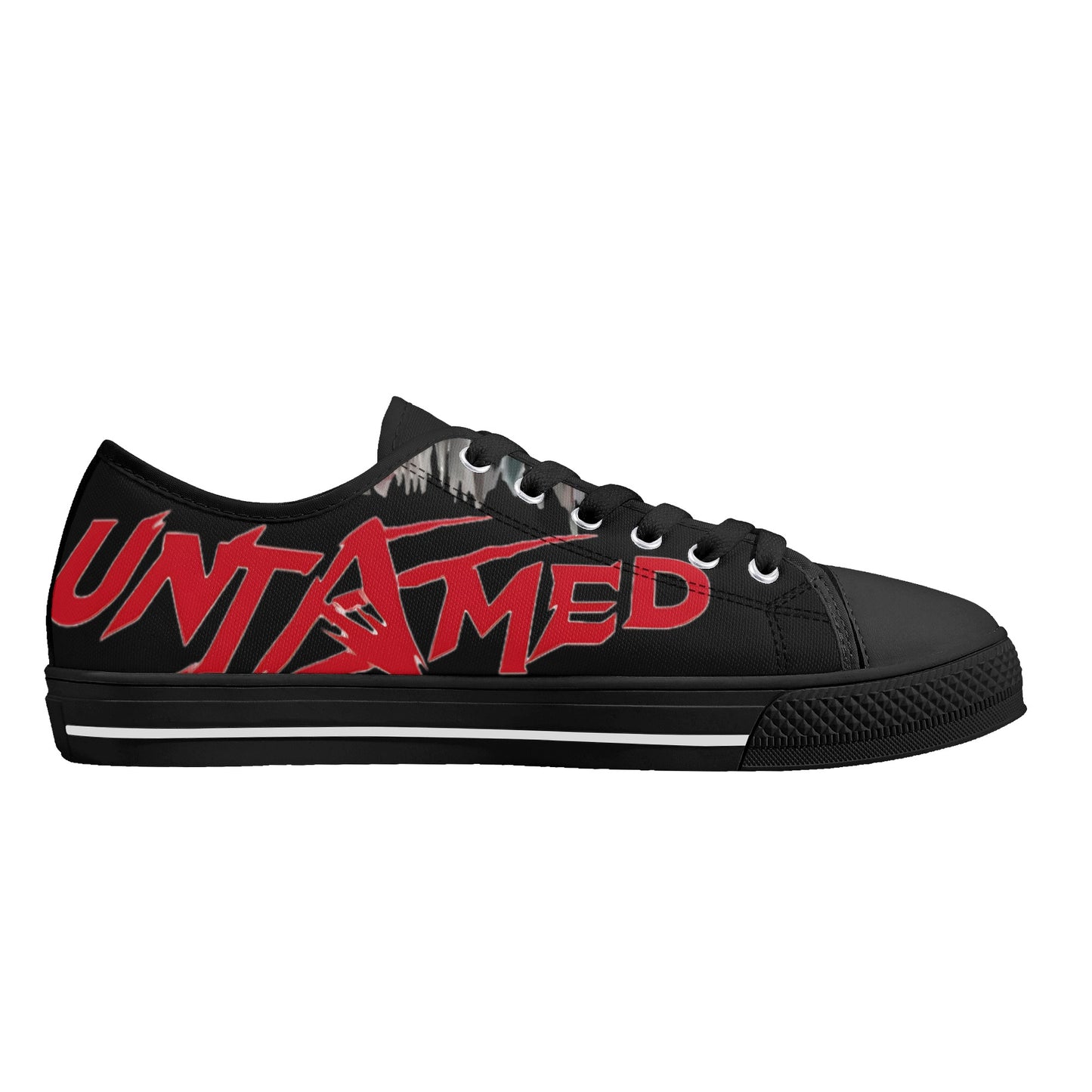 Un-Tamed  S.O.S Edition Mens Black Low Top Star Kicks