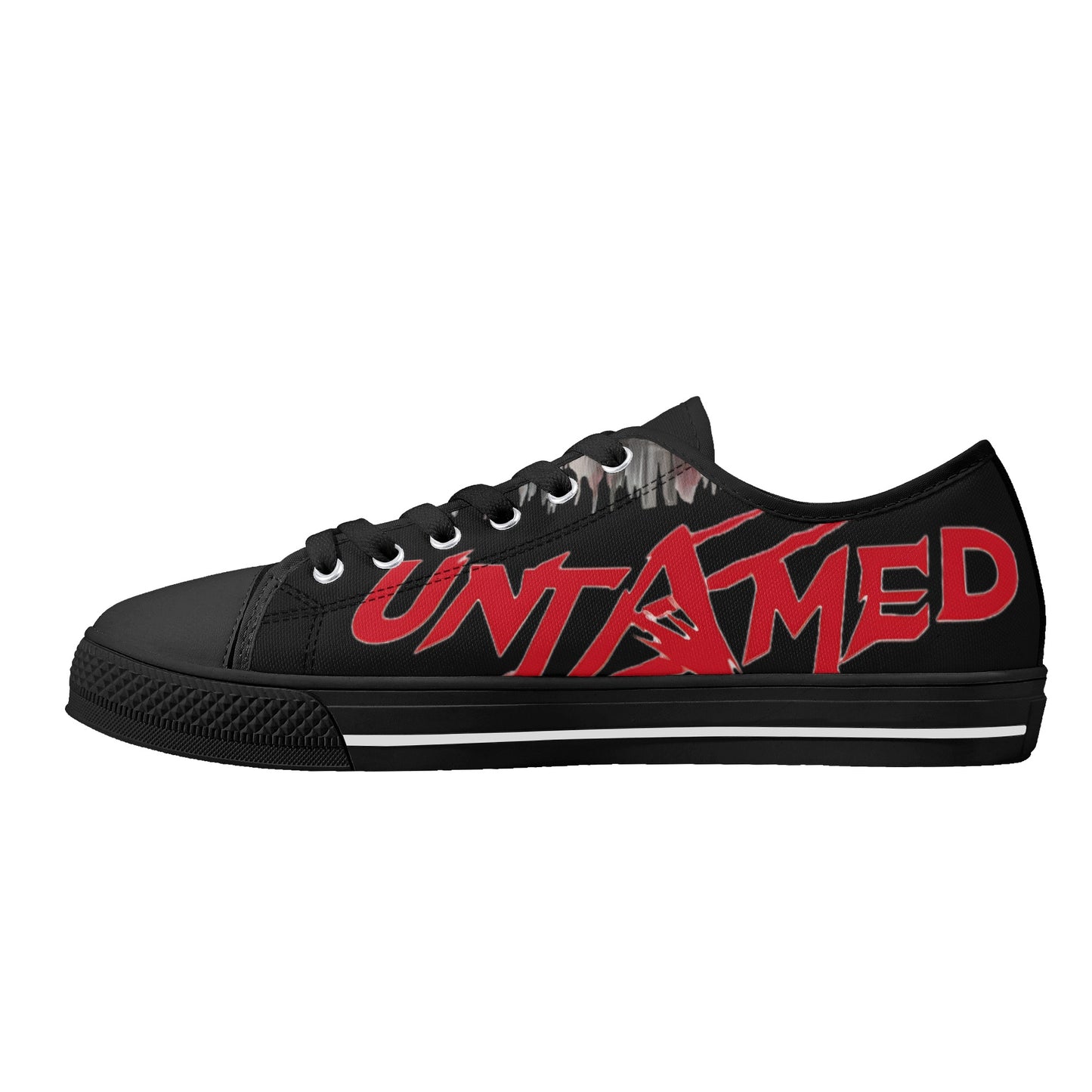 Un-Tamed  S.O.S Edition Mens Black Low Top Star Kicks